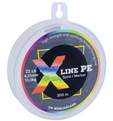 Плетений шнур World4Carp X-Line PE Spod/Marker 300 м, Ø 0,18 мм