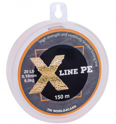 Шнур плетёный X Line PE 150 m Orange