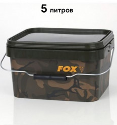 Ведро для рыбалки Fox Camo Square Bucket 5 л