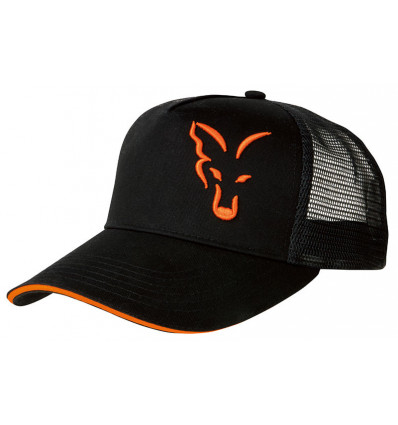Кепка Fox Black/Orange Trucker Cap