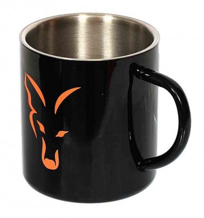 Термо кружка из нержавеющей стали FOX Stainless Black XL 400ml Mug FFF