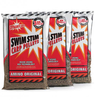 Пеллетс Dynamite Baits Swim stim Natural Pellets Mix 0,9 кг