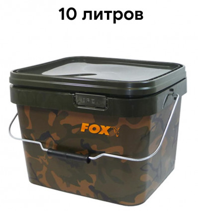 Ведро для рыбалки Fox Camo Square Bucket 10 л