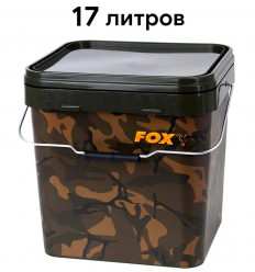 Ведро для рыбалки Fox Camo Square Bucket 17 л
