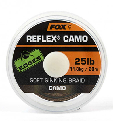 Поводковый материал в оплетке Fox Reflex Camo 25lb - 20m