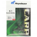 Карповые крючки Hayabusa K-1 Black Nickel черный никель