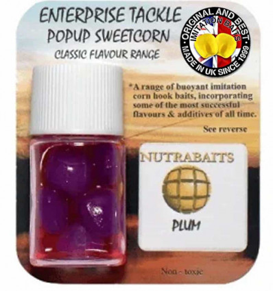 Силиконовая кукуруза Enterprise Pop-Up NUTRABAITS PLUM, Purple