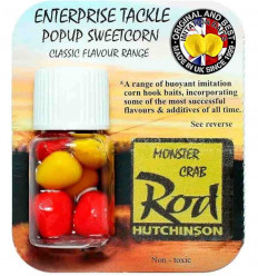 Силиконовая кукуруза Enterprise Pop-Up ROD HUTCHINSON MONSTER CRAB, Yellow&Red