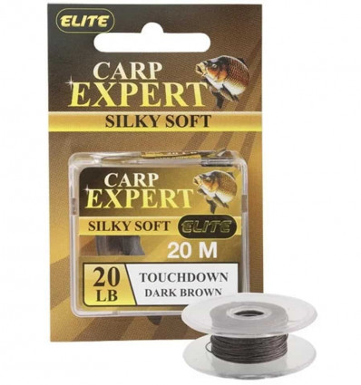 Поводковый материал CXP Silky Soft Touch Down Dark Brown 20 lbs 20м