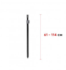 Телескопічна посилена стійка CZ Black Power Bankstick 61-114 cm