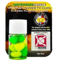 Силіконова кукурудза Enterprise Pop up CC Moore GREEN LIPPED MUSSEL Yellow & Green