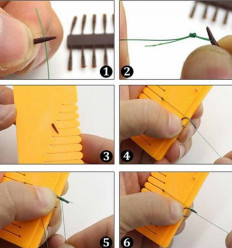 Инструмент для вязания волосяных поводков CZ Hair Gauge