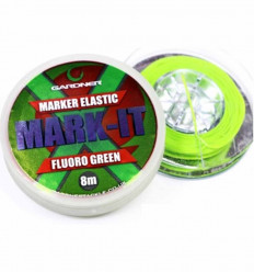 Маркерная резинка для лески Gardner Marker elastic флуоро-зеленая 8 м