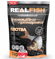 Прикормка для рыбалки REAL FISH Плотва МОТЫЛЬ, 1 кг