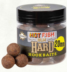 Бойлы насадочные Dynamite Baits Hard Hook Baits Hot Fish & GLM, 20 мм