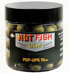 Бойлы плавающие Dynamite Baits Hot Fish & GLM Pop-Up, 15 мм