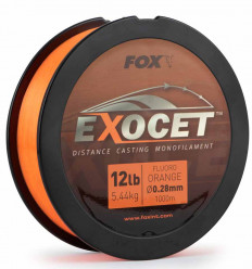 Леска монофильная FOX Exocet Fluoro Orange Mono, 1 км