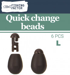 Быстросъёмная бусина с коннектором Quick change beads, L, 6 шт.