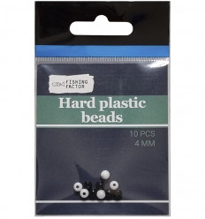 Пластиковые бусины Hard plastic beads, Ø 4 мм, 10 шт.