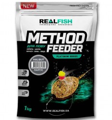 Прикормка для рыбалки REAL FISH Метод ПАЛТУС, 0,8 кг