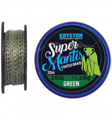 Повідковий матеріал Kryston Super Mantis Coated Braid 20 м Weed Green