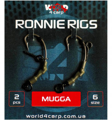 Готовый поводок W4C RONNIE RIGS (ронни риг), крючок MUGGA