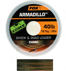Поводковый материал / шок-лидер Fox EDGES Armadillo Camo 20 м