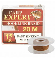 Повідковий матеріал, що тоне FAST sinking MUD BROWN 20 м