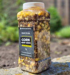 Кукурудза з зернами коноплі для риболовлі Corn&Hemp Seeds 1л
