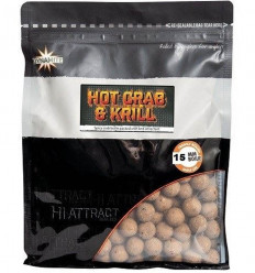 Бойли варені Dynamite Baits Hot Crab & Krill Hard Hookbaits 15 mm
