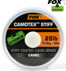 Поводковый материал в оплетке Fox Edges Camotex Stiff 20m