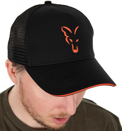 Кепка із сіткою Fox Collection trucker Black/Orange