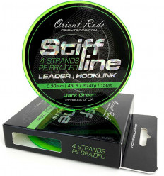 Плетений шнур Orient Stiff Line khaki, 150 м. Ø 0,30 мм