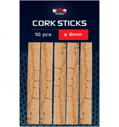 Корковые палочки для рыбалки W4C CORK STICKS Ø 8 мм, 10шт