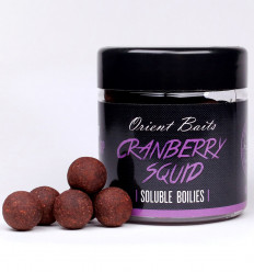 Бойли розчинні насадочні Orient Baits soluble boilies CRANBERRY SQUID, 100 г