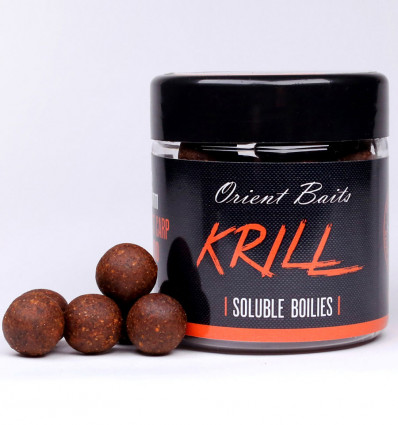 Бойли розчинні насадочні Orient Baits soluble boilies KRILL, 100 г