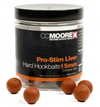 Бойлы насадочные CC Moore Pro-Stim Liver Hard Hookbait