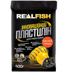 Риболовний пластилін REAL FISH Кисла груша 0,5 кг