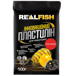 Риболовний пластилін REAL FISH Полуниця 0,5 кг