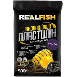 Рыболовный пластилин REAL FISH Слива 0,5 кг