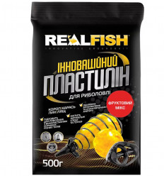 Риболовний пластилін REAL FISH Фруктовий мікс 0,5 кг