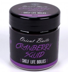 Бойлы вареные насадочные Orient Baits shelf life boilies CRANBERRY SQUID, 100 г