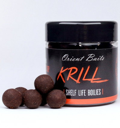 Бойлы вареные насадочные Orient Baits shelf life boilies KRILL, 100 г