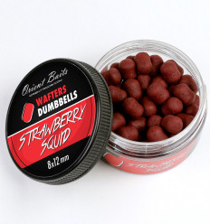 Бойлы нейтральной плавучести Orient Baits WAFTERS DUMBBELLS Strawberry Squid