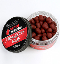 Бойлы нейтральной плавучести Orient Baits WAFTERS DUMBBELLS Strawberry Squid