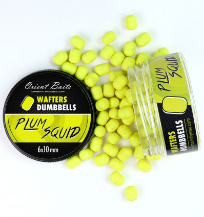 Бойлы нейтральной плавучести Orient Baits WAFTERS DUMBBELLS Plume Squid 6/10