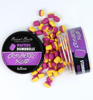 Бойли нейтральної плавучості Orient Baits WAFTERS DUMBBELLS Cranberry Squid 6/10