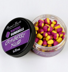 Бойлы нейтральной плавучести Orient Baits WAFTERS DUMBBELLS Cranberry Squid 6/10