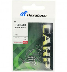 Карповые крючки Hayabusa Carp H.BIL288BN Black Nickel черный никель