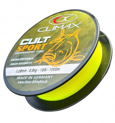 Волосінь CLIMAX CULT CARP SPORT yellow, 1000 м